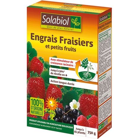 Concime per fragole 750g - Solabiol