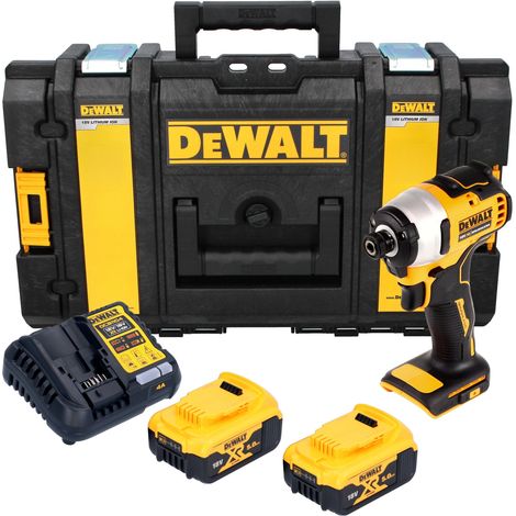Avvitatore a impatto a batteria DeWalt DCF 809 P2 18 V 1/4" brushless + 2 batterie da 5,0 Ah + caricabatterie + valigetta Tough Box (1/5)