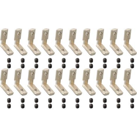 Nut Eckverbinder für Aluminiumprofile 2020 90 L förmige