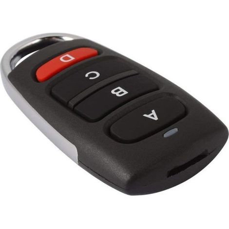 2pcs Télécommande clonage 433MHz - 4 boutons Code fixe - Porte garage alarme (1/5)