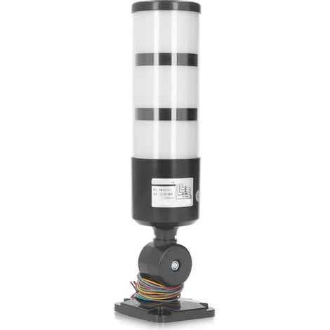 Feu de signalisation BERM à 3 couches de LED, toujours lumineux et pliable, avec avertisseur sonore pour machines industrielles 12-24 V CC (universel) (1/5)