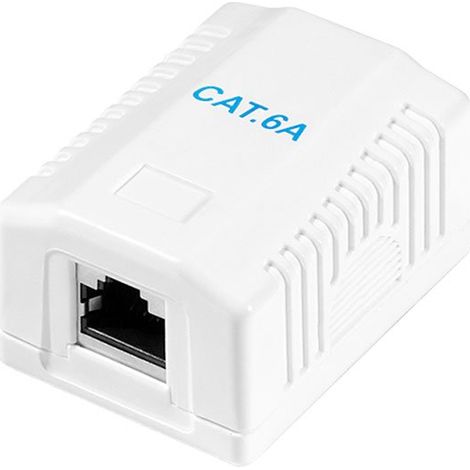Caja de superficie 1 conector rj45 cat. 6a apantallado (1/5)