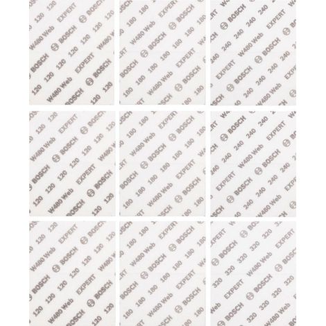 Bosch - Schleifpapier-Set 115x140 mm, 9-tlg 2608902432 (1/4)