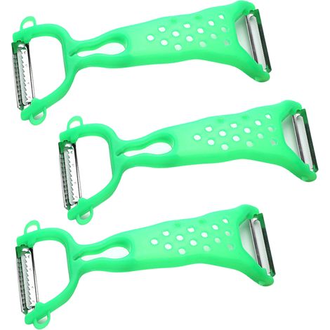 Pelador De Verduras Y Frutas - Cuchilla De Acero Inoxidable Dentada - Para Manzanas Patatas Zanahorias Naranjas - 1 Unidad (1/5)