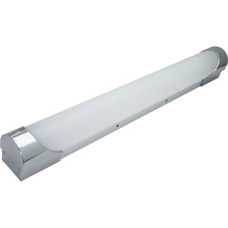 Réglette LED Argent 10W, 950 lumens, IP44, 3000-4000-6500K, bornier de connexion intégré, garantie 5 ans - Tibelec (1/4)