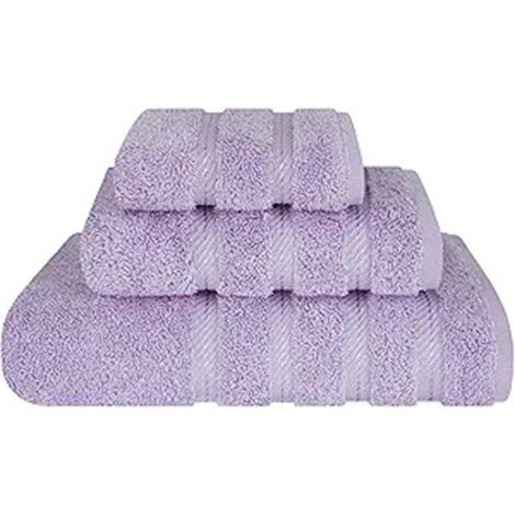 Ensemble 3 pièces Serviette de bain, Serviette main, Gant toilette, Coton 600 GSM, Séchage rapide, Salle de bain (1/5)