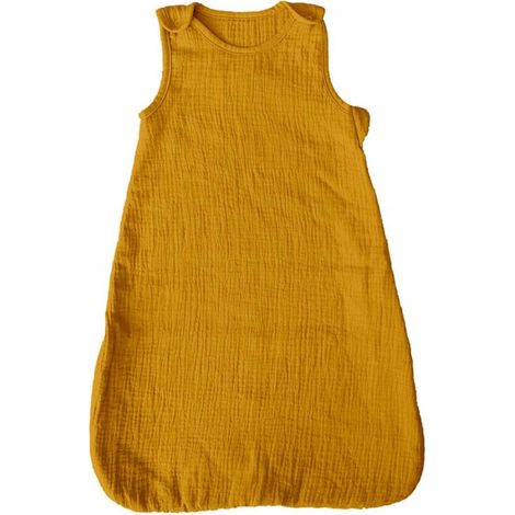 Paris Prix - Gigoteuse Bébé sans Manches 70cm Moutarde (1/2)