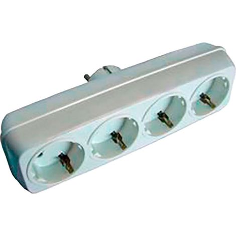 Multipresa 4 prese 2p+t 16-250v bianca (confezionata in termoretraibile)