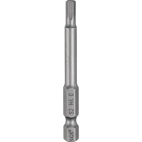 Embout de Tournevis Hexagonal 4mm Métrique Pointe Plate 1/4" Tige Hexagonale 65mm (2.56") Longue Magnétique Embouts de Tournevis à Douille Hexagonale (1/5)