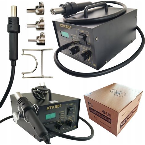 Machine de soudage plastique AT-951 – Soudeuse professionnelle 600W – Température jusqu'à 500°C – Soufflage 45 l/min – Pour réparations automobiles (1/5)