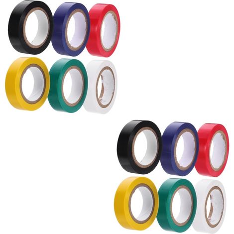 2 lots de ruban adhésif polyvalent pour câblage, isolant 6 rouleaux2 (1/5)