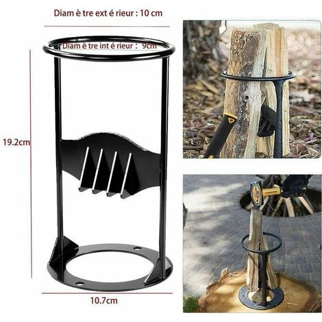 Linghhang – Spaccalegna manuale – Ghisa di alta qualità – Per tronchi fino a 7 cm – Sicuro da usare con il martello – Leggero ed efficiente (1/5)