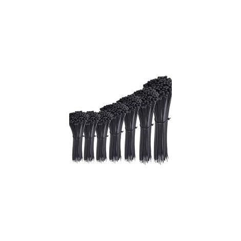 700 Pièce Colliers Nylon de Serrage de Noir, Longueurs 4"/ 6"/ 8"/ 10"/ 12" (1/5)