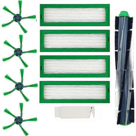 Brosses rotatives, brosses latérales et filtres HEPA de rechange pour les aspirateurs robots VR200 et VR300. (1/5)