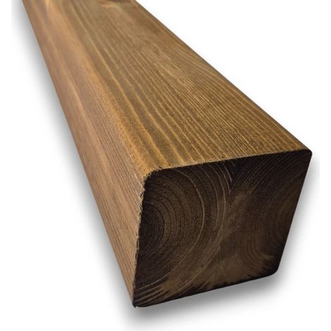 Trave Lamellare 9x9 in Pino Nordico 300 cm - Finitura Castagno