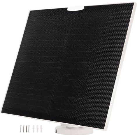 Panneau solaire extérieur 10 W en silicium monocristallin, port USB, avec supports de fixation, étanche IP65 (1/5)