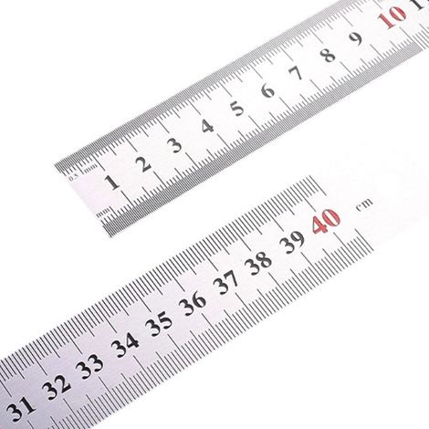 Règle en acier inoxydable pour le dessin mathématique, de (1/5)