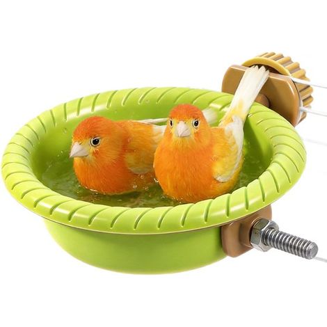 Baignoire suspendue pour cage - facile à assembler et de conception universelle. Dimensions : 12 cm - les calopsittes (1/5)
