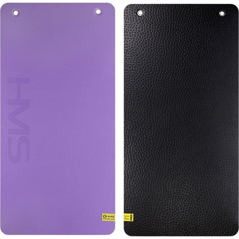Fitnessmatte, violett-schwarz, rutschfest, 6mm dick