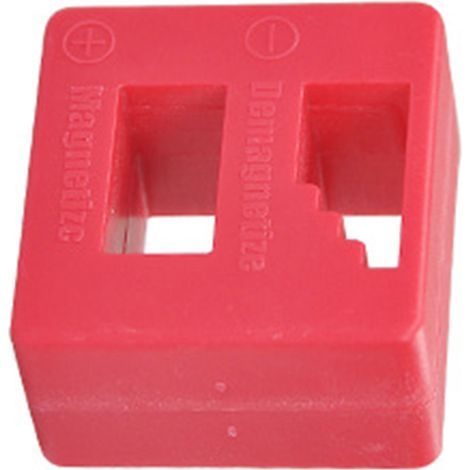 Outil double aimanteur/démagnétiseur rouge 2 en 1, embouts de tournevis et accessoires métalliques