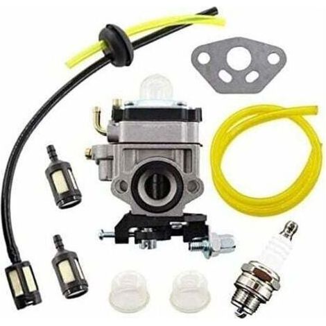 Kit de Carburateur pour Débroussailleuse AL-KO Alko, Modèles TH23 TH26 TH34 23CC 25CC 26CC 33CC 35CC 101PB26 avec Tuyau et Filtre à Essence. (1/5)