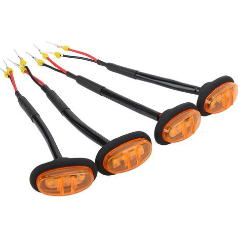 4 pièces lampe de calandre avant avec 4 LED jaune de remplacement pour Ford F150 F250 F350 2017-2019 (1/5)