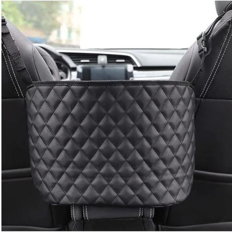 Sac de Rangement pour Voiture - A182 - Cuir PU - Organisateur Suspendu - Compatible avec Accoudoirs (1/4)