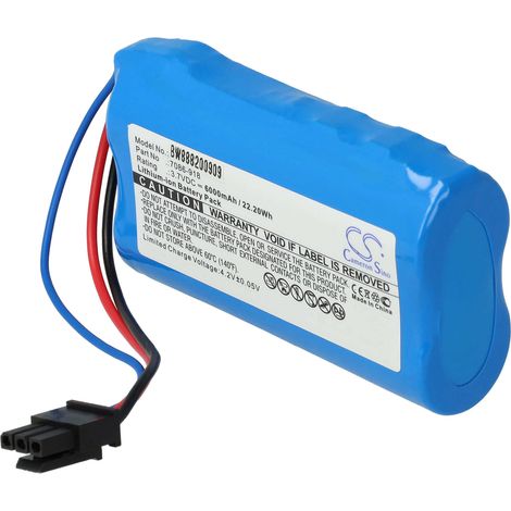 vhbw Batterie remplacement pour Wolf-Garten 7086-918 pour (6000mAh, 3,7V, Li-ion)