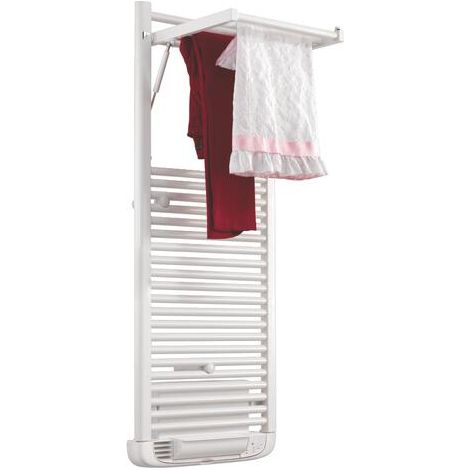 Sèche-serviettes électrique avec soufflerie 1750W, H:144,1 x l:50 cm, blanc - Dryer, Deltacalor (1/3)