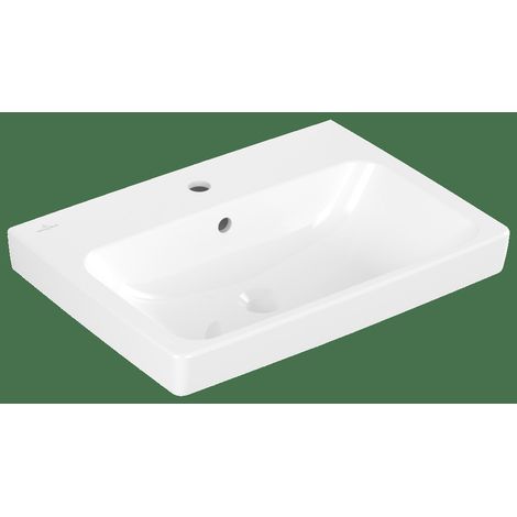 Villeroy & Boch Architectura - Lavabo 60x45 cm, avec trop-plein, trou pour robinetterie, blanc alpin 4A876001 (1/2)