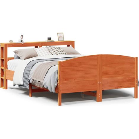 Maison Exclusive - Letto senza Materasso Marrone Cera 120x190 cm in Legno di Pino