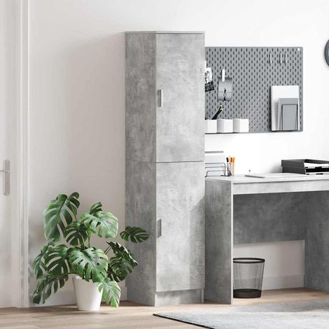 Highboard Beton Grau 35 x 39 x 168 cm