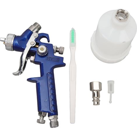 Pistolet de pulvérisation d'air HVLP, alimentation par gravité, pulvérisateur de peinture pneumatique, outil de pulvérisation pour bois, métal et plastique (1/5)