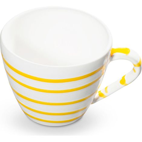 Gmundner Keramik Gelbgeflammt, Cappuccino Tasse 0,16 Liter