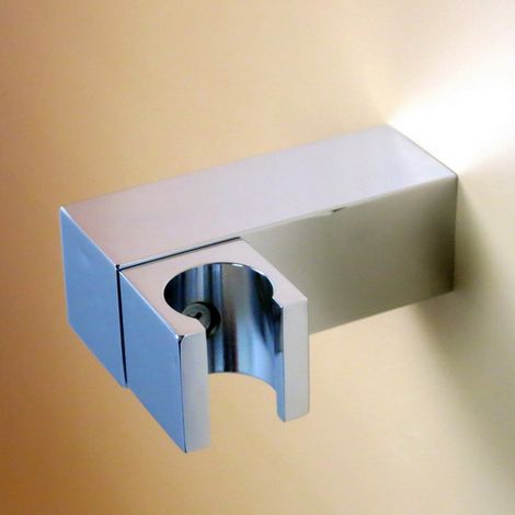 Support de douche chromé, support de pommeau de douche mural, support de douchette à main, pommeau de douche en laiton (1/2)