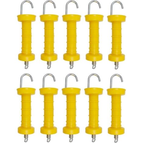 （10pca）Poignée de portail de clôture électrique, poignée de portail robuste, poignée de portail en plastique, accessoire de clôture Ranch