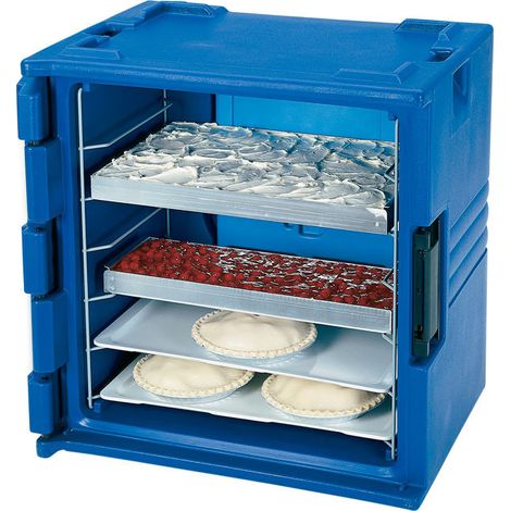 Caisse transport isotherme 7 glissières - 66 x 40.5 x 5.8 cm - Lot de 2 - Cambro