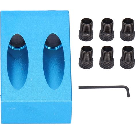 Guide de Perçage Incliné à 15 Degrés pour Assemblage Bois - Gabarit de Perçage Oblique pour Menuiserie