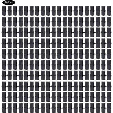 Serre Fixation Clip 200 Pcs Clip de serre PP Serre Film Clip De Fixation Pince Serre Accessoires pour Filet en Plastique Film (1 x 0.4 po) (1/5)