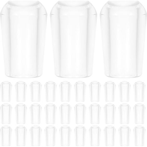 Lot de 100 embouts de cintres en PVC manchons ronds de 5 mm