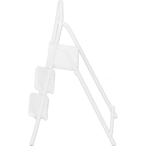 Échelle miniature en métal à l'échelle 1:12, texture fine, mini-échelle à 3 marches pour meubles de maison de poupée, blanche. (1/5)