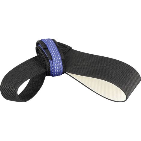 TRU COMPONENTS Tacco di terra ESD 1 pz. Nero/Bianco Chiusura elastica in velcro, cintura in argento, nero/bianco Sacche (1/5)