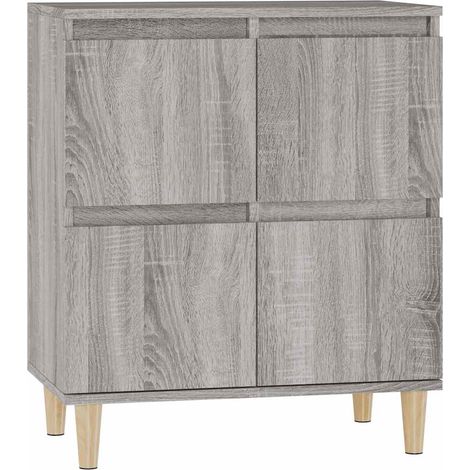 Credenza  Madia  Buffet Grigio Sonoma 60x35x70 cm in Legno Multistrato CDS54386 (1/4)