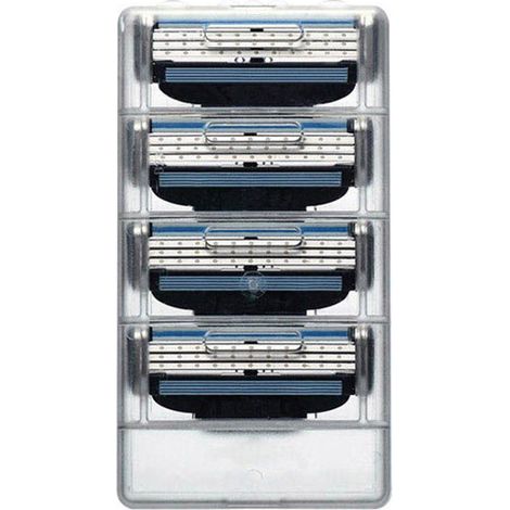 rasoir electriques hommes-Rasoir manuel triple lame multifonction - Pour barbe et cheveux homme (4 lames) - Prise ergonomique, facile nettoyage (1/4)