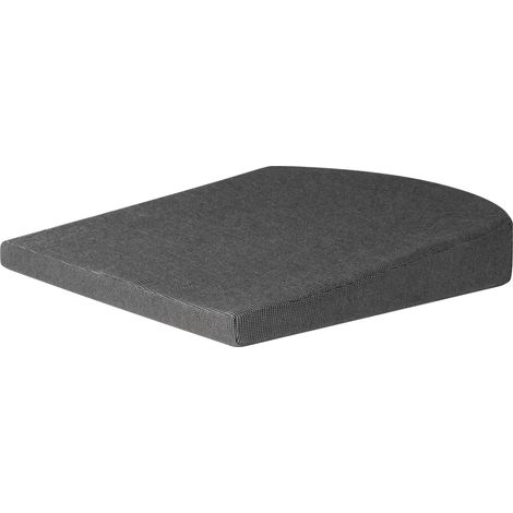 Sitzkeil Joel, Auto-Keilkissen, Sitzkissen für Auto, Büro 37x33 cm schwarz (1/5)