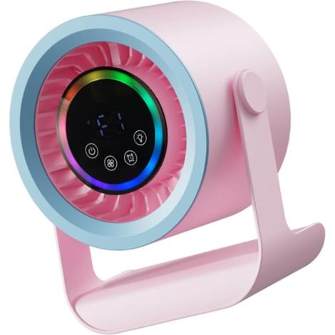 Ventilador de escritorio portátil inalámbrico, motor silencioso sin escobillas, 3 velocidades ajustables y recargable por USB – Ideal para oficina y hogar (1/5)