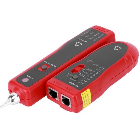 Testeur de câbles réseau, localisateur de lignes et de défauts de câbles téléphoniques multifonctions NF801 (1/5)