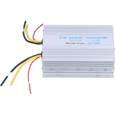 Convertisseur de tension abaisseur CC 24V‑12V 30A 360W, régulateur de tension réducteur pour voiture, module transformateur de puissance. (1/5)