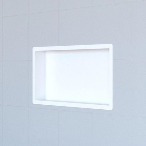 FugaFlow Eccelente Acces Encastré - 30x60x7cm - avec bride - blanc mat