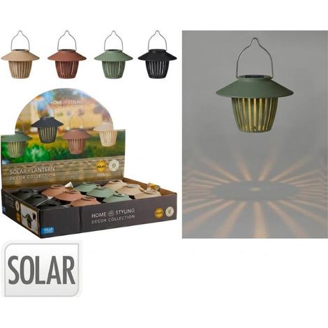PROGARDEN farol colgante solar color surtido , Farol colgante solar de 8,5 cm de diámetro y 12 cm de alto, disponible en colores surtidos y diseñado para aportar una iluminación a